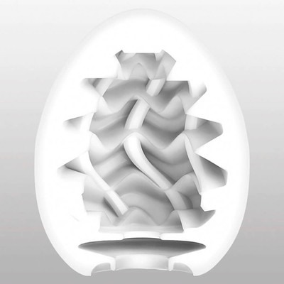 Мастурбатор супер эластичный в виде яйца Wavy Tenga
