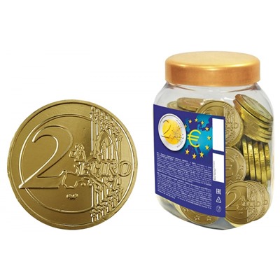 Шоколадные монеты 2 Евро 6гр  [1/100]