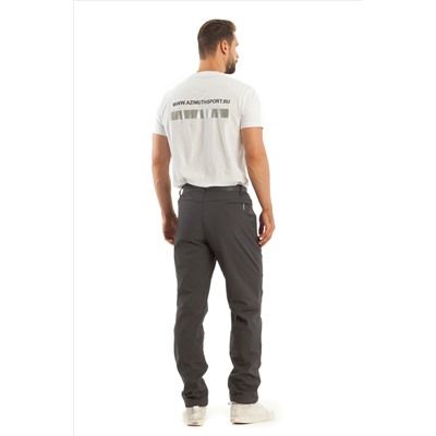 Мужские брюки-виндстопперы на флисе Azimuth А 66 (БР) Темно-серый