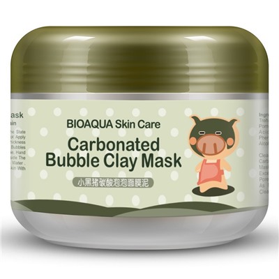 Кислородная маска для лица BioAqua Carbonated Bubble Clay Mask 100g