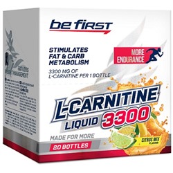 Жиросжигатель Карнитин со вкусом цитрусовых L-Carnitine Luquid citrus mix Be First 20 флаконов по 25 мл.