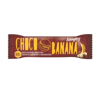 EVERYDAY Батончик-мюсли CHOCO BANANA шоколад банан 23г