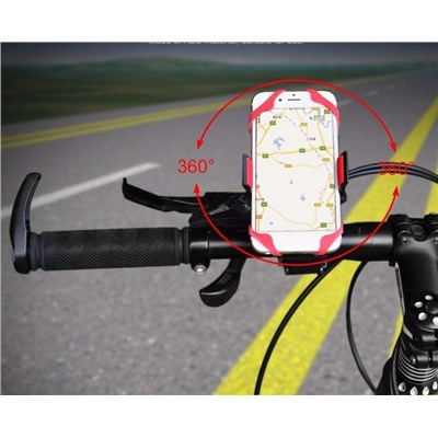 Силиконовый универсальный держатель для телефона Bicycle Phone Holder, 360 градусов