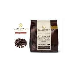 Шоколад горький капли - 70,5 % какао, 0,4 кг.