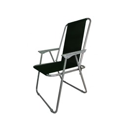 Кресло складное с подлокотниками RK-0134, черный