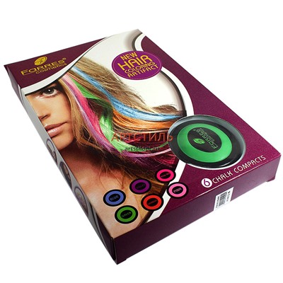 Цветная тушь-мелок для волос Farres HCA001 (6 штук)