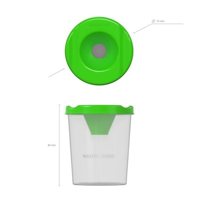Стакан-непроливайка Neon Solid, зеленый
