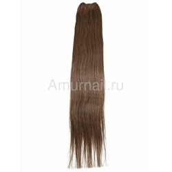 Натуральные волосы на трессе №10 Светло-Коричневый 70 см