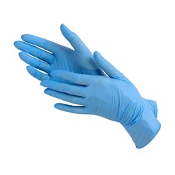 Перчатки одноразовые размер XS цвет голубой 50пар