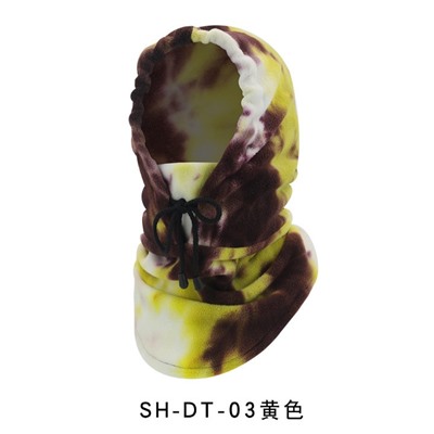 Флисовый капюшон с принтом тай-дай SH-DT Заказ от 2х шт.
