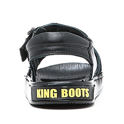 Туфли открытые для мальчика Beacher 1085-5 кожа SHWARZ  KING BOOTS (1)