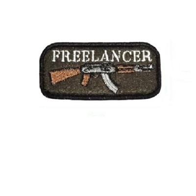 Нашивка на липучке Freelancer, 7.5х4 см