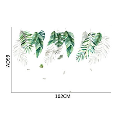 Наклейка многоразовая интерьерная «Тропики» 66*102 см (1534)