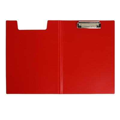 Папка-планшет с зажимом А4, 1.2 мм, Calligrata, пластик, красная (клипборд с крышкой)