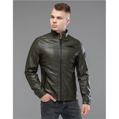 Фабричная куртка мужская цвета хаки Braggart "Youth" модель 25825