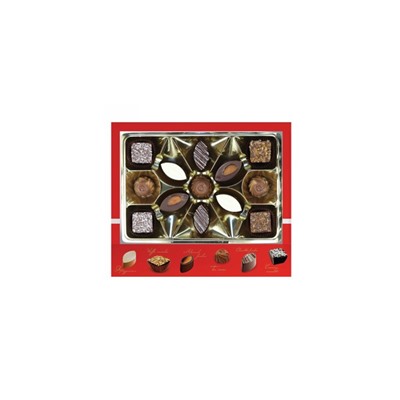 Sonuar Эксклюзив Набор шоколадных конфет ассорти в сумочке Красный 155гр