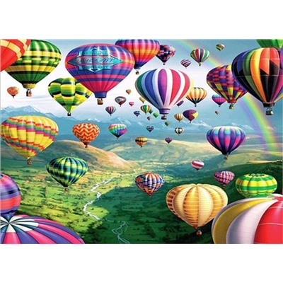 Алмазная мозаика картина стразами Воздушные шары, 50х65 см