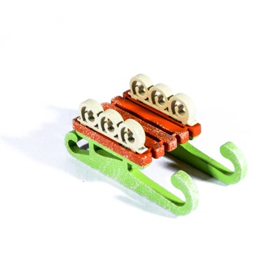 Елочная игрушка - Санки малые 410-3 Twirl