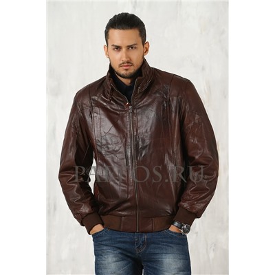 Классическая мужская куртка коричневого цвета