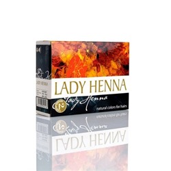Lady Henna - цвет Черный индиго - краска для волос на основе индийской хны, 60 г
