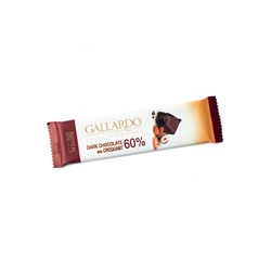 Шоколад горький Gallardo с грильяжем 60% 23гр [1/24]