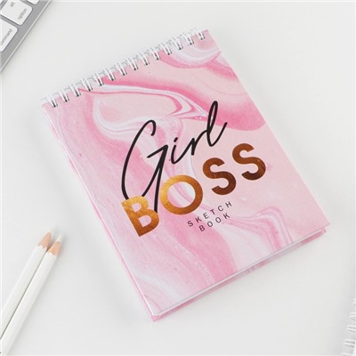 Скетчбук Girl boss А6, 80 л, 100 г/м