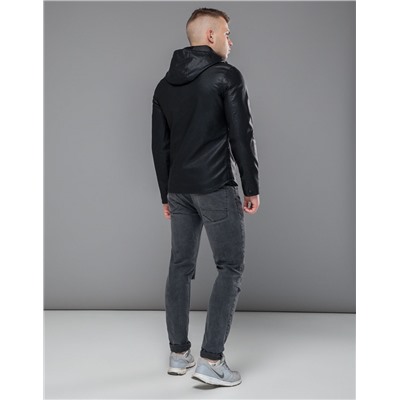 Куртка мужская Braggart "Youth" черная трендовая модель 15353