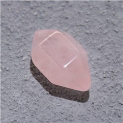 Заготовка для творчества "Кристалл розовый кварц", натуральный камень, 0,8х1,5 см