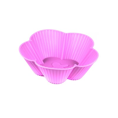 Форма для панкейков 8х2.8мм, 1шт, силикон, Цветок большой, 3 цвета, Сибирская посуда, SP-509