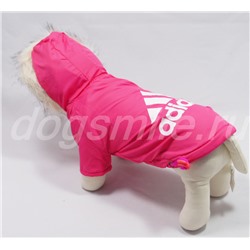 Розовая куртка для собак "Adidas" BP
