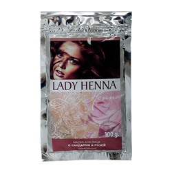 "Ааша" LADY HENNA Маска д/лица с сандалом и розой 100гр