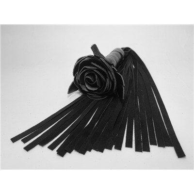 Плеть Чёрная Роза с Замшевыми Хвостами 40 см. 54072ars