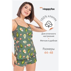 Женская пижама с шортами Happy Fox