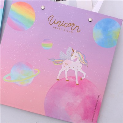 Пакет подарочный М «Unicorn» планеты