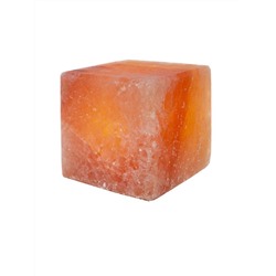 Солевая лампа Куб 10х10 см на резиновых ножках Himalayan Salt Lamp Cube 4x4x4 inch Rubber feet