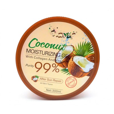 Гель для лица и тела с кокосом и коллагеном DR. MEINAIER Coconut  Moisturizing Gel 99% 300 ml