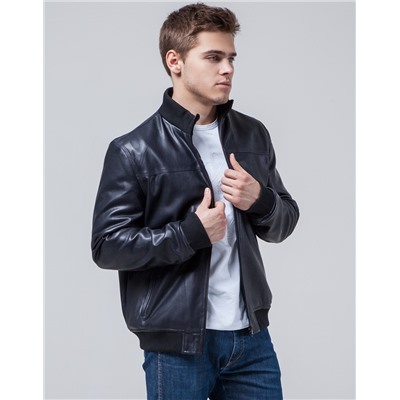 Темно-синяя куртка Braggart "Youth" стильного дизайна молодежная модель 2970
