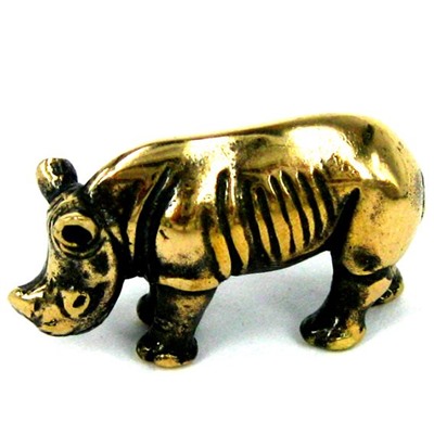 Носорог статуэтка бронза 31*11*18мм (СТ 043)