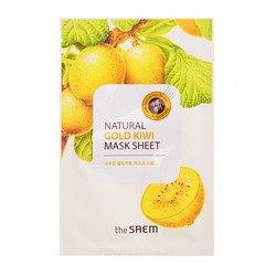 Natural Gold Kiwi Mask Sheet Маска тканевая с экстрактом киви 21 мл