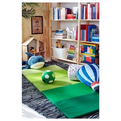 PLUFSIG ПЛУФСИГ, Складной гимнастический коврик, зеленый, 78x185 см