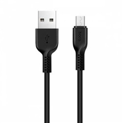 Кабель USB 2.0 Am=>micro B - 1.0 м, черный, Hoco X13 Easy charged