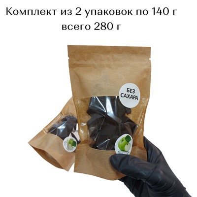 Натуральный яблочный мармелад БЕЗ САХАРА 140 гр