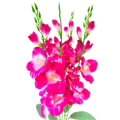 Букет искусственных цветов ирис малиновый 70 см 5 веток к29