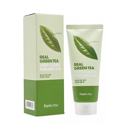 Пилинг-гель с зеленым чаем FarmStay Real Green Tea Deep Clear Peeling Gel 100 ml