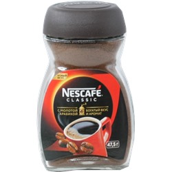 Nescafe. Classic с молотым 47,5 гр. стекл.банка