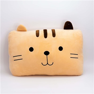 Мягкая игрушка подушка "Cat Baks", brown, 45 см