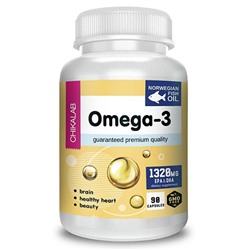Жирные кислоты Омега 3 1320 mg Omega-3 Chikalab 90 капс.