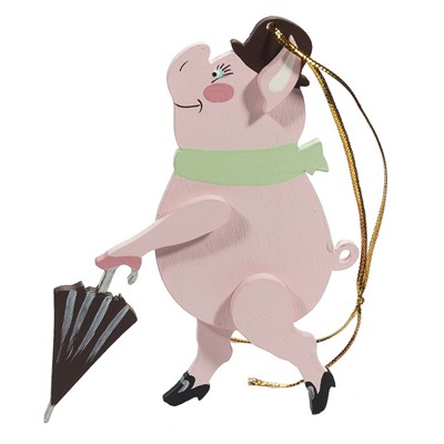 Символ 2019 года - Свин с зонтом 490-1