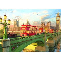 Алмазная мозаика картина стразами Вестминстерский мост, 40х50 см