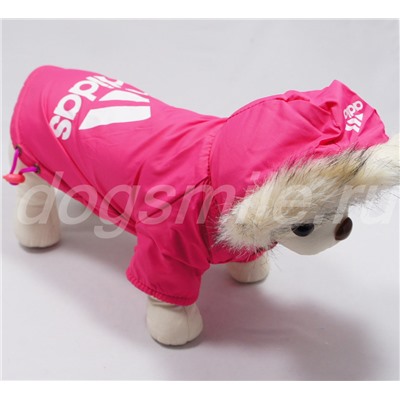 Розовая куртка для собак "Adidas" BP